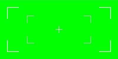 Green screen template for chroma key production. Features tracking marks for VFX integration. Ideal for filmmakers and editors. illustration. vector