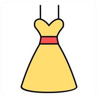 Frock and wear icon concept vector
