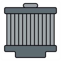 Trash Bin and bin icon concept vector