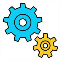 Settings and options icon concept vector