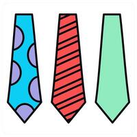 Tie and uniform icon concept vector