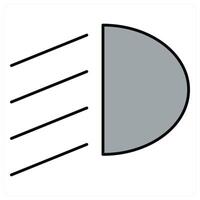 Hail and damage icon concept vector