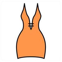 Dress and wear icon concept vector