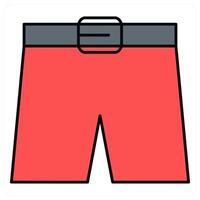 Shorts and fashion icon concept vector