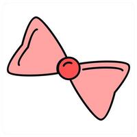 Bow and ribbon icon concept vector
