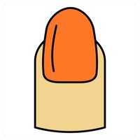 Nail and hand icon concept vector