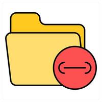 Transfer Folder and big icon concept vector
