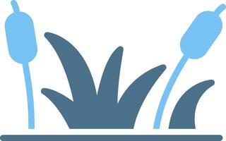 Swamp Line Two Colour Icon Design vector