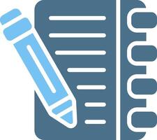 Guest Book Line Two Colour Icon Design vector