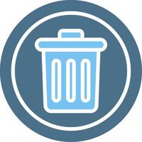 Delete Line Two Colour Icon Design vector