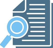 Research Line Two Colour Icon Design vector