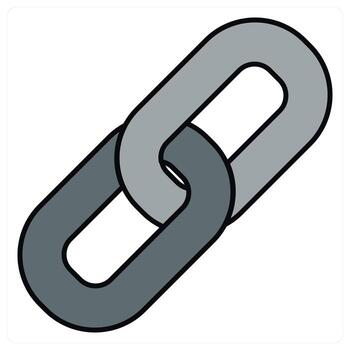 Link and hyperlink icon concept vector