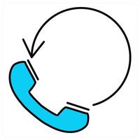 Call Transfer and phone icon concept vector