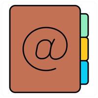 Email and sign icon concept vector