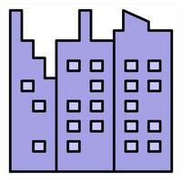Apartment and building icon concept vector