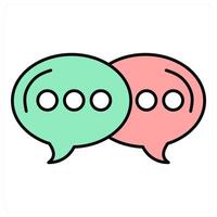 Message and chat icon concept vector