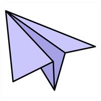 Paper Plane and send icon concept vector