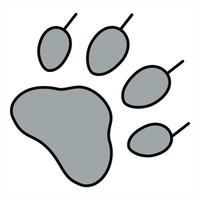 Paw Print and foot icon concept vector