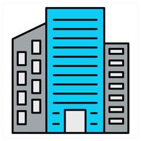 Building and apartment icon concept vector