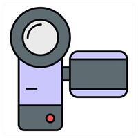 Handy cam and camera icon concept vector