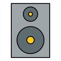 Speaker and sound icon concept vector