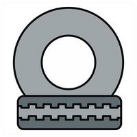 Wheel and setting icon concept vector