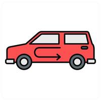 Car and transport icon concept vector