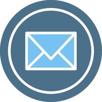 Mail Line Two Colour Icon Design vector