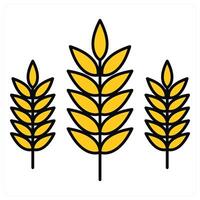 Wheat and crop icon concept vector