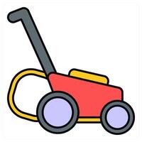 Lawn Edger and yardwork icon concept vector