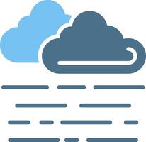 Foggy Line Two Colour Icon Design vector
