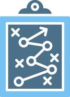 Marketing Strategy Line Two Colour Icon Design vector