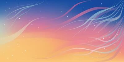 Dynamic multicolored gradient background in halftones with waves vector