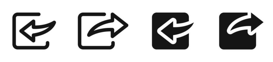 share icons. Share icon set. Share arrows. vector