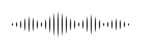 Black soundwave equalizer isolated on white background. graphic illustration. EPS 10 vector