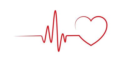 Heart beat pulse flat icon. Heartbeat icon. Heartbeat line with heart shape. Cardiogram line icon. Pulse icon. graphic EPS 10 vector