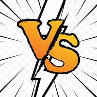 Versus banner isolated on transparent background. VS. Battle, duel, match logo. Versus battle. graphic EPS 10 vector