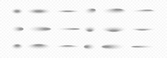 Shadows collection. Shadows in realistic style on transparent background. graphic illustration EPS 10 vector