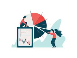 Team of Engineers Working at Project, Programmer and Engineering Development Illustration vector