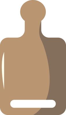 Cutting Board in Flat Design