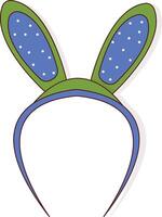 Easter Bunny Headband with Cute Design vector