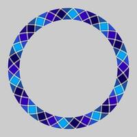 Circle borders and frames . Round border pattern geometric vintage frame design. Scottish tartan plaid fabric texture. Template for gift card, collage, scrapbook or photo album and portrait. vector