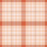 Package background tartan, asymmetric check texture textile. Creativity seamless plaid fabric pattern in light and orange colors. vector
