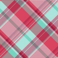 Yard seamless fabric , english background pattern tartan. Quilt plaid textile texture check in red and light colors. vector