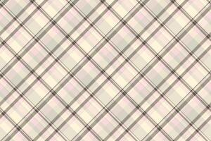 Soft background textile , glamor tartan fabric plaid. Cultural pattern seamless check texture in light and pastel colors. vector