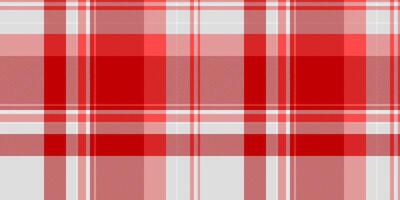 Menu seamless plaid textile, material pattern texture. Paisley check background fabric tartan in red and gainsboro colors. vector