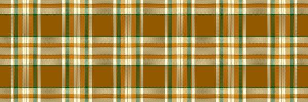 Mix background plaid , scratched pattern textile seamless. Trousers texture check tartan fabric in amber and cornsilk colors. vector