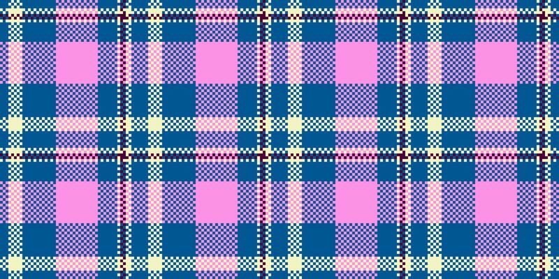 Commercial plaid fabric texture, continuity background textile seamless. Fur check tartan pattern in cyan and pink colors.