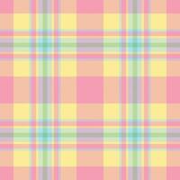 Plaid seamless pattern in yellow. Check fabric texture. textile print. vector