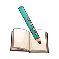 write in a book vector